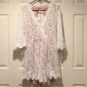 COPY - White lace romper